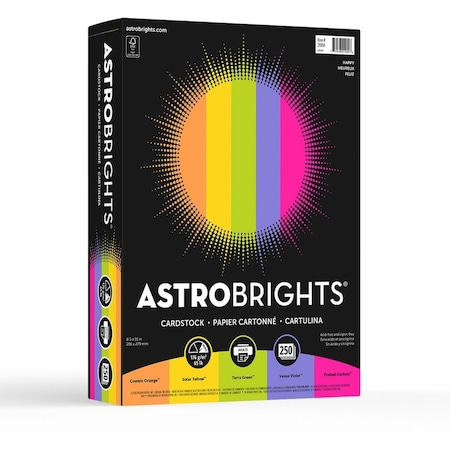 Astrobrights Paper, Astrobrt, 65#, Happyast, PK250 WAU21004